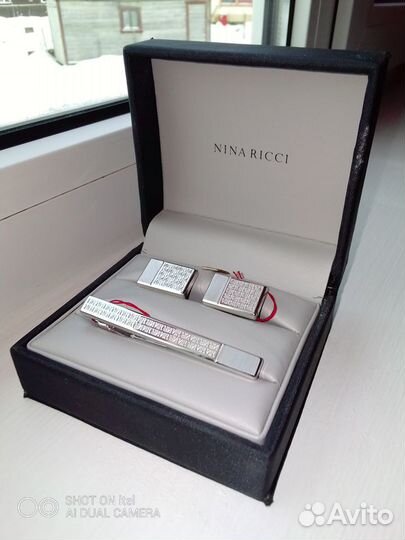 Запонки и зажим для галстука Nina Ricci Original