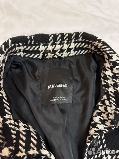 Куртка рубашка в клетку pull&bear