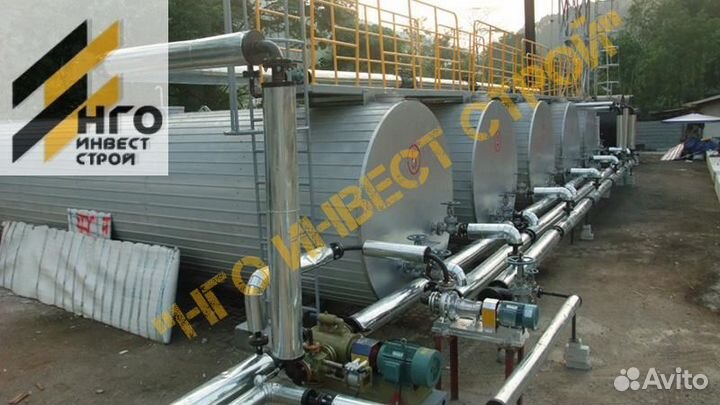 Резервуары битума / Теплоизоляция / Антикоррозия