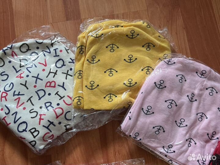 Шапка со снудом хлопок для мальчиков и девочек