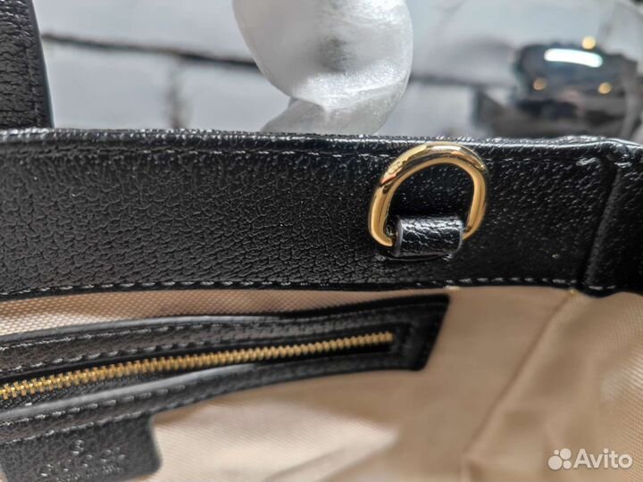 Сумка женская Gucci натуральная кожа черная
