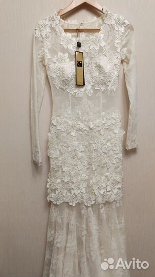 Вечернее или свадебное платье новое размер 40 42