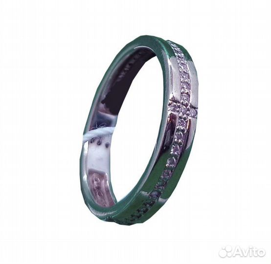 Кольцо из белого золота с бриллиантами 16,5 р-р