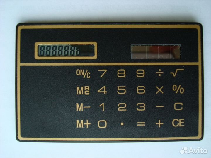 Винтажный ультраплоский микрокалькулятор