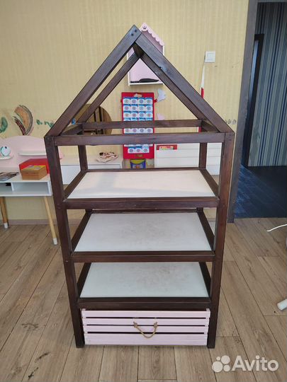 Стеллаж домик (деревянный )