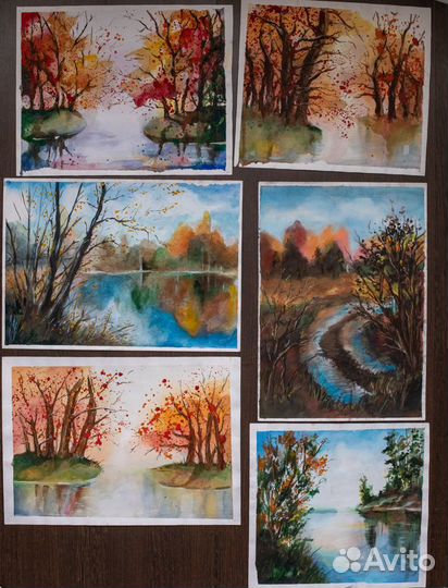 Акварельные пейзажи