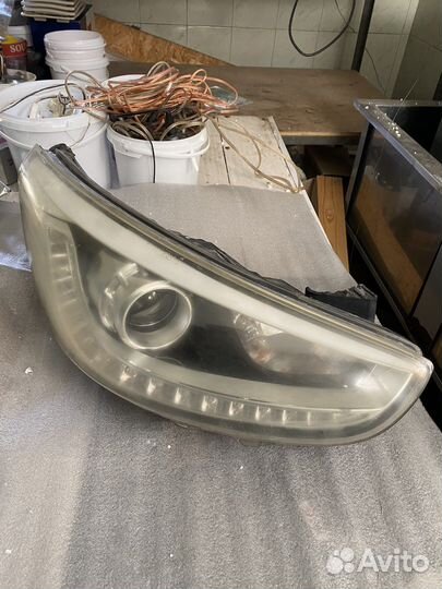 Передняя фара на hyundai solaris 1 2014 год