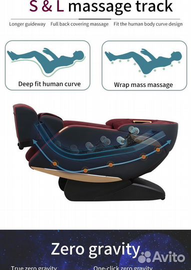 Массажное кресло AmigO2 серый