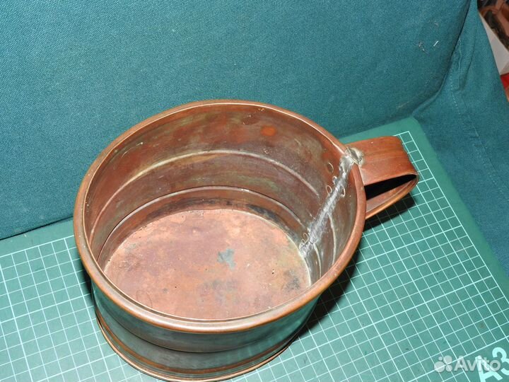 Ковш для бани медь старинный