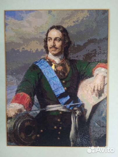 Картина алмазной мозаики Петр 1 64,5х48,5 см