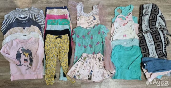 Вещи пакетом фирменная одежда для девочки 104р