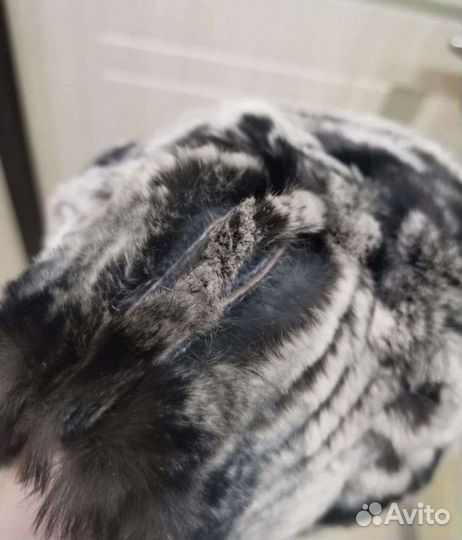 Шапка осенняя меховая женская кролик