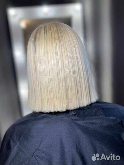 Кератиновое выпрямление волос