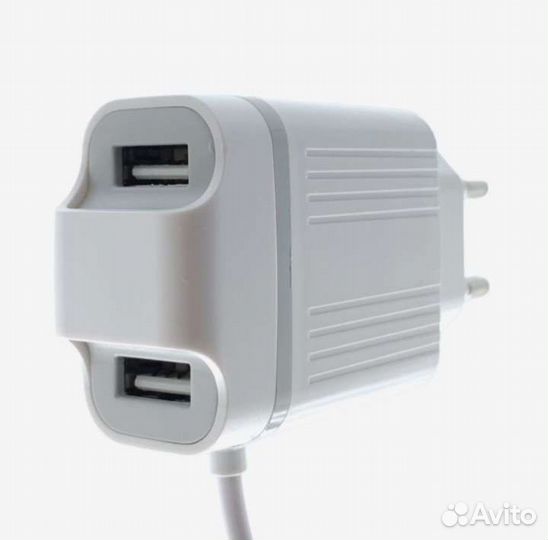Зарядное устройство сетевое palmexx microusb+2USB