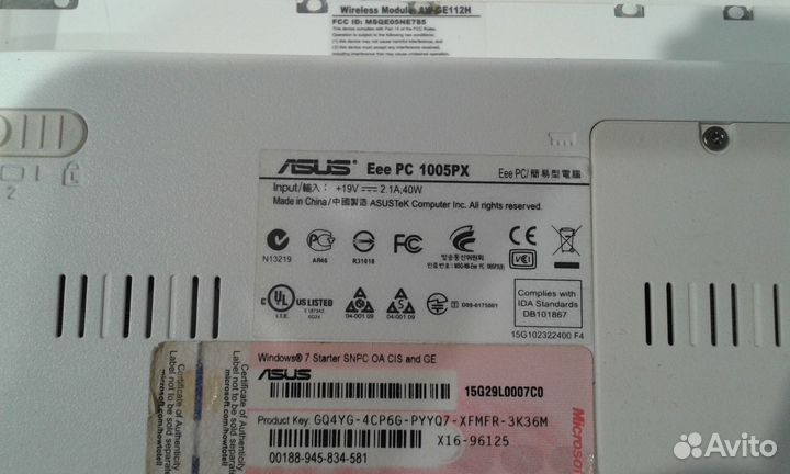 Нетбук asus Eee pc 1005pxd рабочий