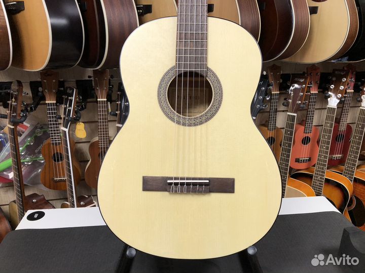 Классическая гитара 4/4 с чехлом, Parkwood PC90-wb