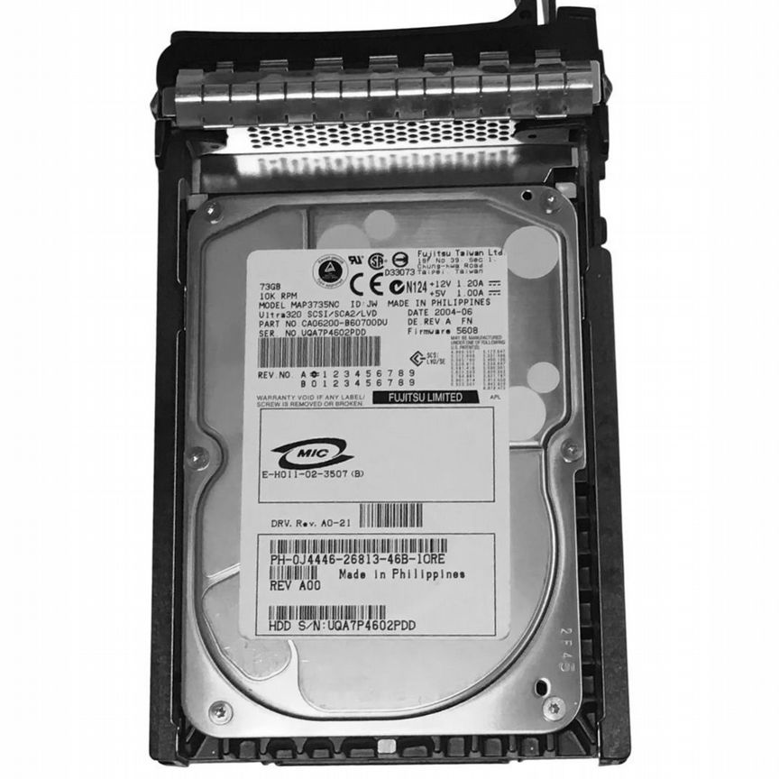 [J4446] Жесткий Диск Dell 73gb U160scsi 3.5" Hdd J4446