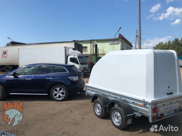 Прицеп с крышкой мзса 817733.012 Н1500мм двухосн