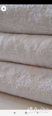 Махровые полотенца белые 70#140, 70#120