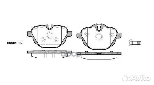 1421 00 34216788284 колодки дисковые з BMW E