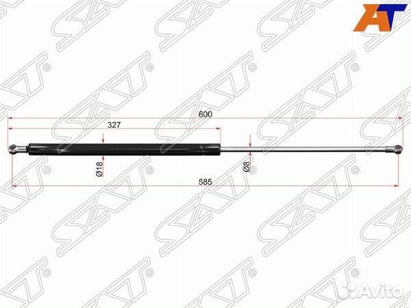 Амортизатор крышки багажника chevrolet captiva