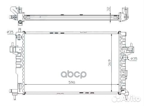 10-25967-SX радиатор системы охлаждения Opel C