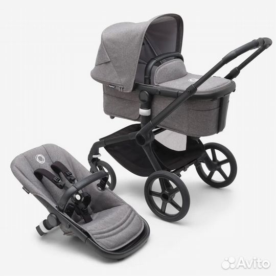 Коляска 2 в 1 Bugaboo Fox3 Graphite+ автокресло