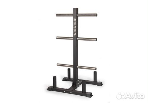 Стойка для блинов штанги и 4 грифов,чёрный