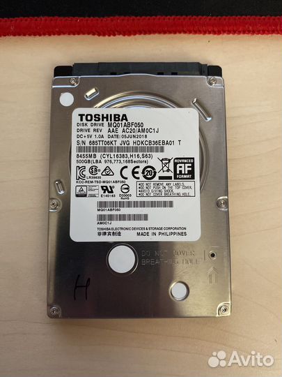 Жесткий диск toshiba 500gb