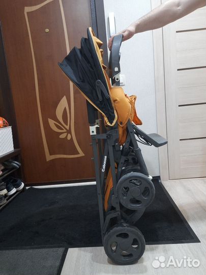 Прогулочная двухместная коляска