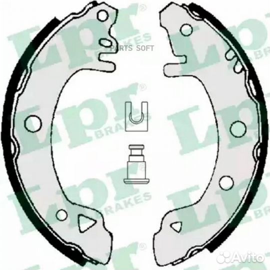LPR 01380 Колодки торм.бар.ford sierra 1.3-1.6 82