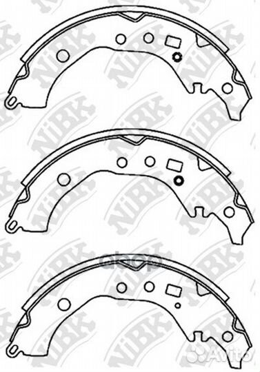 Колодки тормозные барабанные FN2389 NiBK