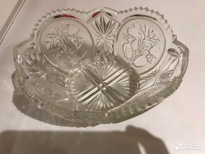 Салатник хрустальный СССР