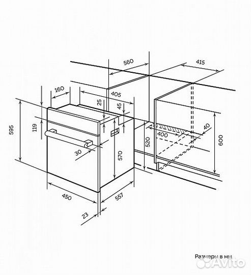 Духовой шкаф LEX EDM 4570 BBL