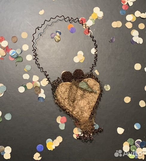 Москабель Корзинка снежинка Елочная игрушка СССР