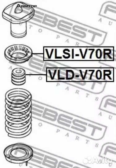 Febest VLD-V70R Отбойник заднего амортизатора