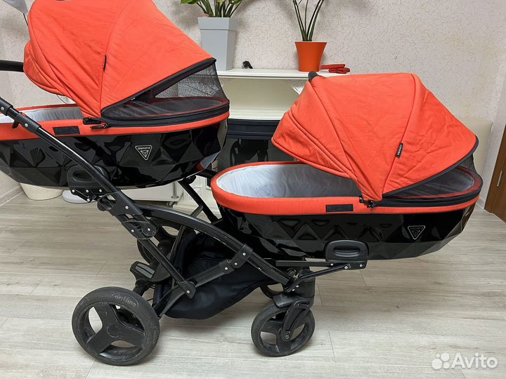 Коляска 2 в 1 Lumana для двойни