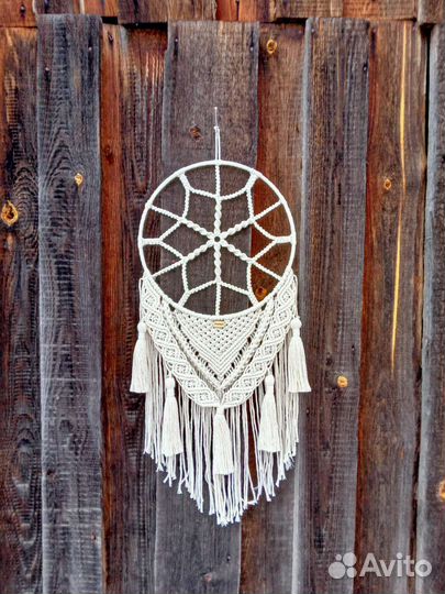 Макраме панно ловец снов подарок