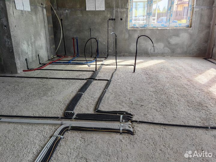 Электромонтаж по нормам. ИЖС. Газобетон. (16)