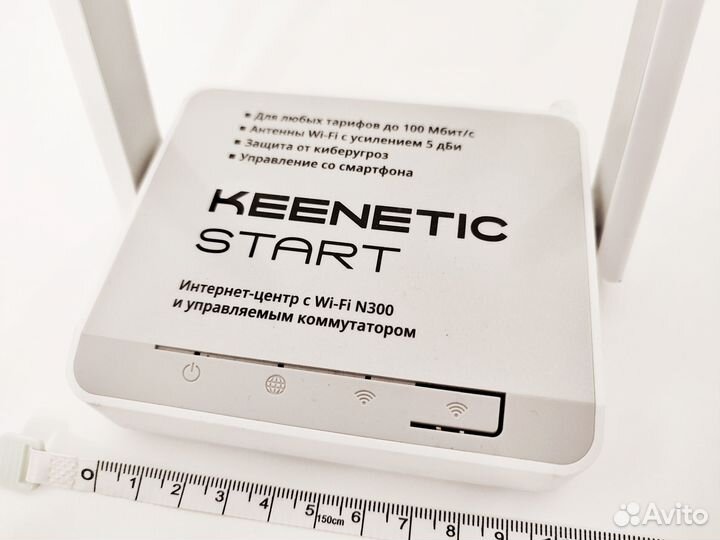 Wifi роутер keenetic start 100 Мбит/с белый