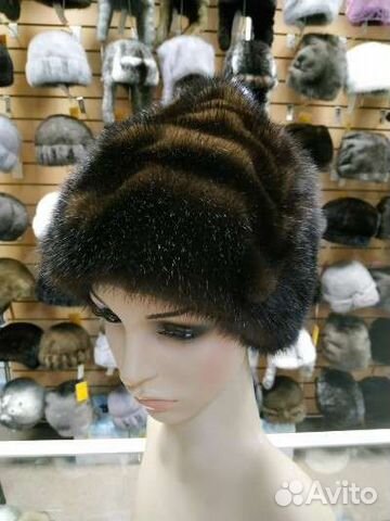 Шапка норковая женская