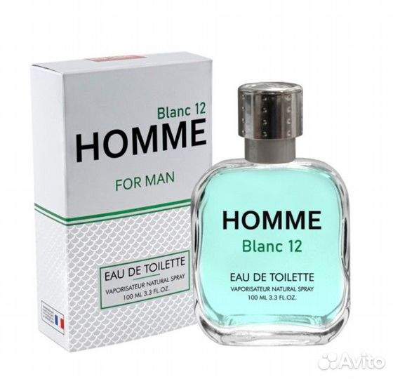 Туалетная вода мужская Homme Blanc 12,100мл