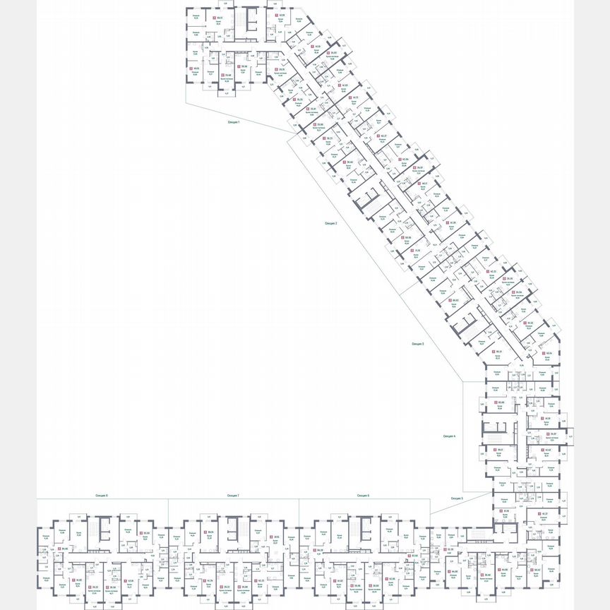 1-к. квартира, 44,4 м², 4/16 эт.