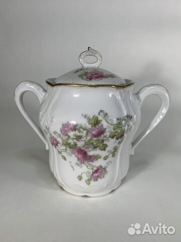Сахарница, бисквитница старинная Франция Limoges