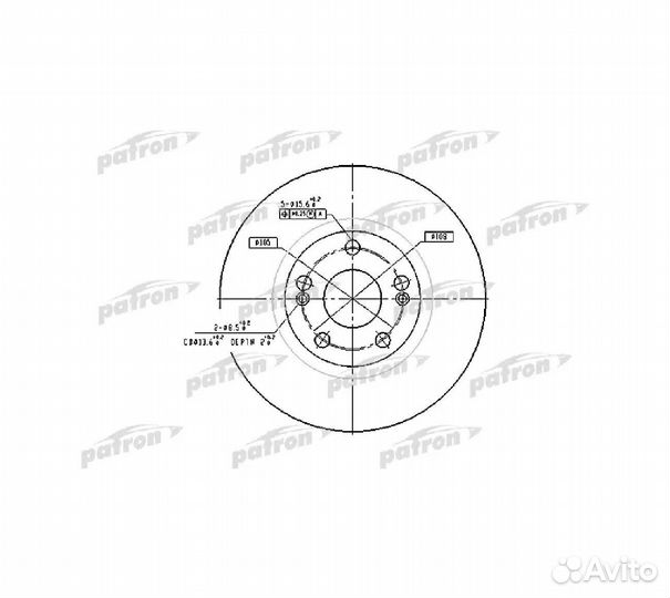 Диск тормозной передн renault espace III 96 02, la