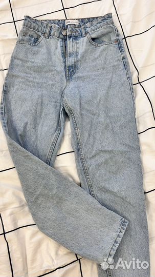 Джинсы zara 34,36 пакетом 4шт