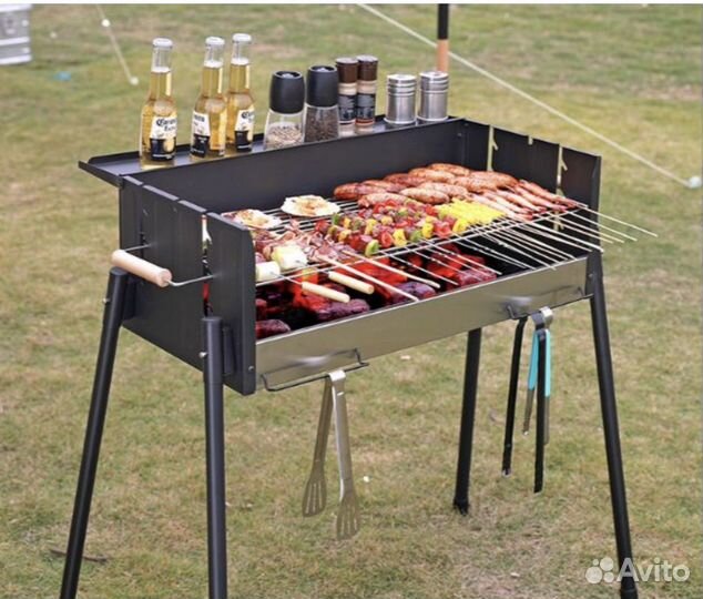 Мангал-барбекю-гриль складной с сумкой