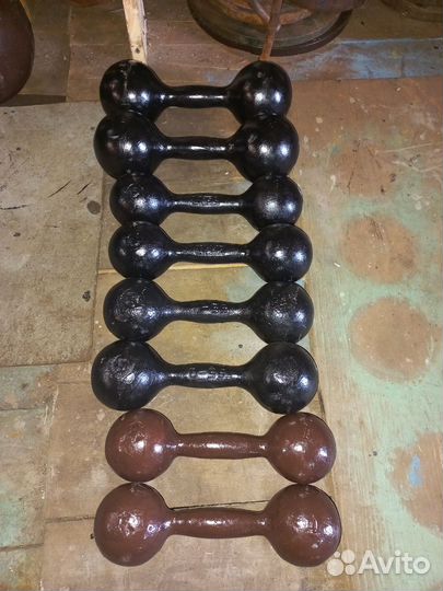 Гантели литые СССР