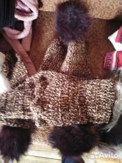 Шапочки, шарфы, перчатки, д/девочек разного разм