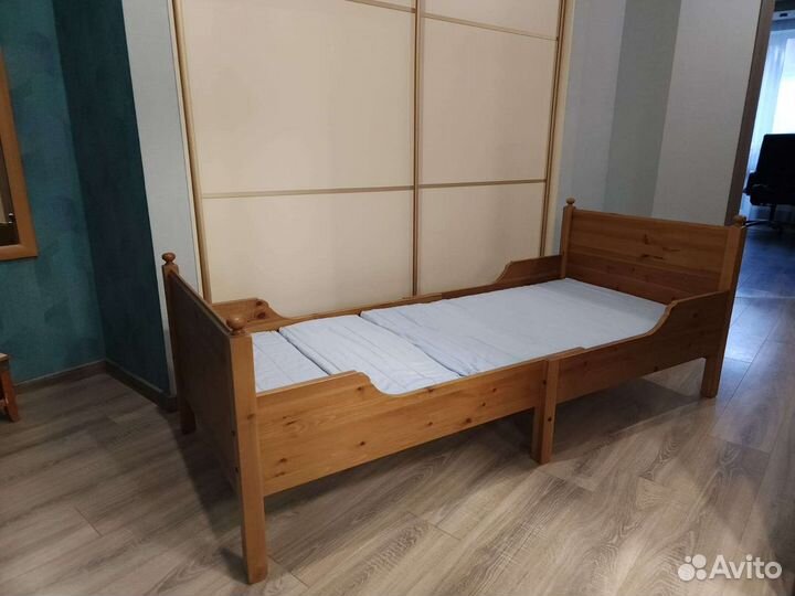Детская кровать-вырастайка. IKEA leksvik. б/у